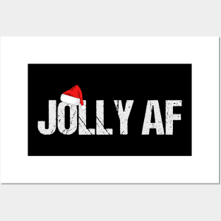 Funny Christmas Gifts Santa Joily AF Posters and Art